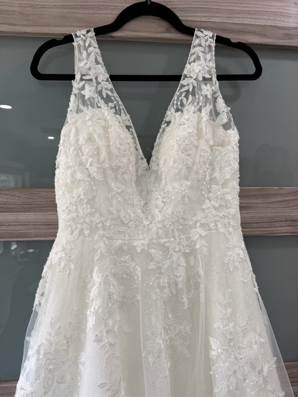 Maggie Sottero White Lace A-Line Wedding Dress - Picture 14 of 16